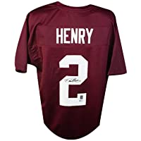 Derrick Henry Autographed Alabama Custom Football Jersey - BAS COA