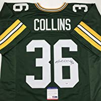 Autographed/Signed Nick Collins Green Bay Green Football Jersey PSA/DNA COA