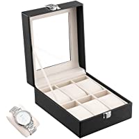 Oyydecor Watch Box 6 Slots PU Leather Case Organizer Wooden Storage Organizer for Storage and Display Men's & Women's…