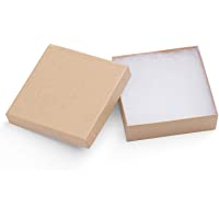 Mesha 20-Pack 3.5X3.5X1 Inch Cardboard Jewelry Boxes, Thick Paper Box Bulk for Jewelry Gift Packaging/Shipping, Bracelet…