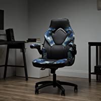 OFM ESS Collection Racing Style Bonded Leather Gaming Chair, Arctic Camo
