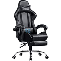 GTPLAYER Gaming Chair, Computer Chair with Footrest and Lumbar Support, Height Adjustable Gaming Chair with 360°-Swivel…