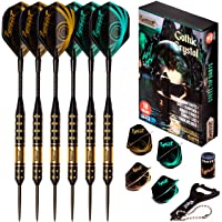 IgnatGames Steel Tip Darts Set - Professional Darts with Stylish Case and Darts Guide, Darts Steel Tip Set with Aluminum…