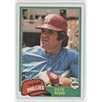1981 Topps Baseball Card #180 Pete Rose