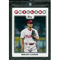 2008 Topps Baseball Card #496 Brad Lidge