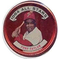 1964 Topps Metal Coins (Baseball) Card# 144 tony taylor of the Philadelphia Phillies ExMt Condition
