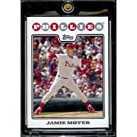 2008 Topps Baseball Cards # 173 Jamie Moyer - Philadelphia Phillies - MLB Baseball Trading Card