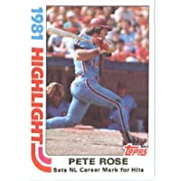 1982 Topps Baseball Card #4 Pete Rose