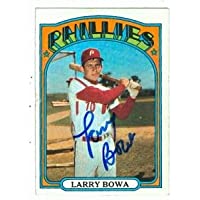 Larry Bowa autographed baseball card (Philadelphia Phillies) 1972 Topps #520