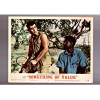 MOVIE POSTER: SOMETHING OF VALUE-ROCK HUDSON/SIDNEY POITIER-LC FN