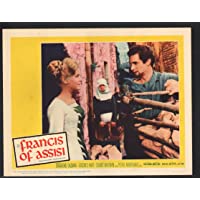 MOVIE POSTER: Francis of Assisi Lobby Card-Dolores Hart and Stuart Whitman.