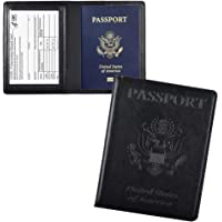 Doulove Passport and Vaccine Card Holder Combo, Passport Holder with Vaccine Card Slot, PU Leather Passport Cover Case…