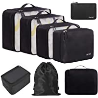 BAGAIL 8 Set Packing Cubes Luggage Packing Organizers for Travel Accessories