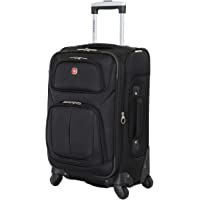 SwissGear Sion Softside Expandable Carry-On Spinner Luggage, 21 Inch (8 lbs)