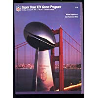 1985 Super Bowl XIX 19 Football Game Program Magazine NFL San Francisco 49ers vs. Miami Dolphins 1984 Season Stanford…
