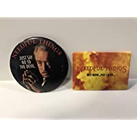 1993 NEEDFUL THINGS Movie Promotional Pin & Button Set ~ Stephen King
