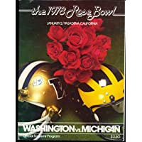 1978 Rose Bowl Football Program washington vs Michigan