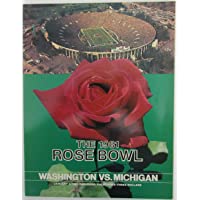 1981 Rose Bowl Washington vs. Michigan College Football Game Program 155991