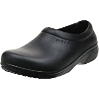 Crocs Unisex-Adult Men's and Women's on The Clock Clog | Slip Resistant Work Shoes