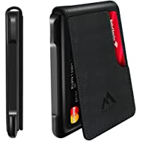 Mens Wallet Tactical Bifold Wallets for Men Metal RFID Blocking Aluminum Money Cards Holder Gifts for Men (Black)