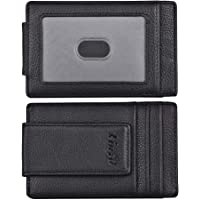 Money Clip, Front Pocket Wallet, Leather RFID Blocking Strong Magnet thin Wallet
