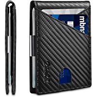Zitahli Slim RFID Wallets for Men, Money Clip Bifold Leather Wallet Minimalist Mens Front Pocket Wallet with ID Window…