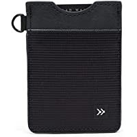 Thread Wallets - Slim Minimalist Wallet - Vertical Card Holder (Black)