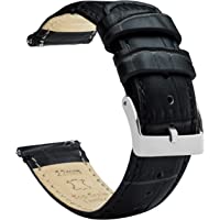 Barton Alligator Grain - Quick Release Leather Watch Bands - Choose Color, Length & Width - 16mm, 18mm, 19mm, 20mm, 21mm…