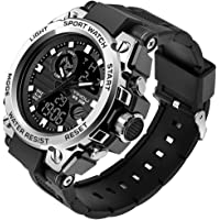 Men's Military Watch Outdoor Sports Electronic Watch Tactical Army Wristwatch LED Stopwatch Waterproof Digital Analog…