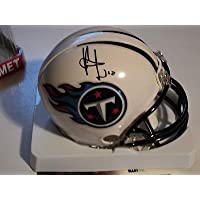 Vince Young signed Titans mini helmet, w/ COA, #10