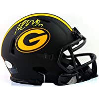 Davante Adams Autographed Green Bay Packers Eclipse Speed Mini Helmet - Beckett W Auth Yellow