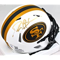 Deion Sanders Signed San Francisco 49ers Lunar Mini Helmet- Beckett W Holo Gold