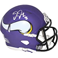 Justin Jefferson Autographed Minnesota Vikings Speed Mini Helmet BAS