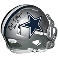 Bob Lilly Autographed Dallas Cowboys Mini Speed Helmet - Hand Signed & JSA Authenticated
