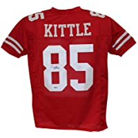 George Kittle Autographed/Signed Pro Style Red XL Jersey BAS