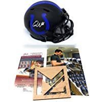 Quenton Nelson Indianapolis Colts Signed Autograph Rare Eclipse Mini Helmet JSA Witnessed Certified