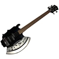 Kiss Gene Simmons Ace Frehley Peter Criss Paul Stanley Facsimile Autographed Cort Axe Bass Guitar