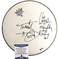 Naughty by Nature - Treach and Vinnie - Signed Autographed Drumhead Beckett BAS - Hip Hop Hooray