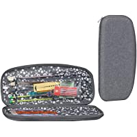Everything Mary Knitting & Crochet Needle Storage Case, Grey - Protective Organizer for Hooks and Supplies…