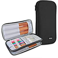 QZLKNIT DIY Crochet Hook Case, Portable Organizer Bag for Crochet Needles and Other Knitting Accessories, Easy to Carry…