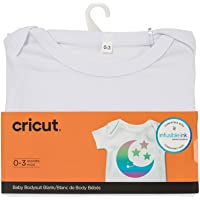 Cricut White Baby Bodysuit, 0 – 3 Months, Blanks Infusible Ink, 0-3