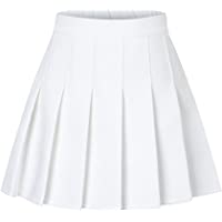 SANGTREE Girls Women's Pleated Skirt with Comfy Stretchy Band, 2 Years - US 2XL