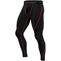 Roadbox 1, 2 or 3 Pack Men's Compression Pants Base Layer Tights Leggings