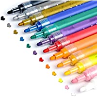 Acrylic Paint Pens for Rocks Painting, Ceramic, Glass, Wood, Fabric, Canvas, Mugs, DIY Craft Making Supplies…