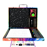 Art 101 USA Ultimate Scratch Art Combo Kit with 41 Pieces in a Colorful Carrying Case, Multi