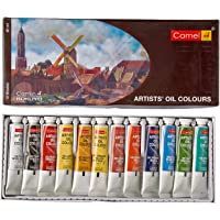 Camel Artist's Oil Color Box - 20Ml Tubes, 12 Shades