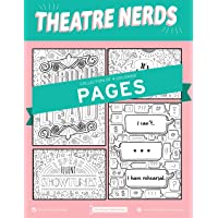 THEATRE NERDS COLORING PAGES by Coloring Broadway | Hand-drawn illustrations - Printed on matte card stock (8.5" x 11…