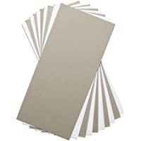 Sizzix Surfacez , Mixed Media Board, 10 Pack, Multi Colour, White and Gray