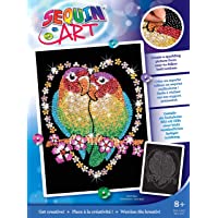 Sequin Art Blue, Love Birds, Sparkling Arts and Crafts Picture Kit, Creative Crafts