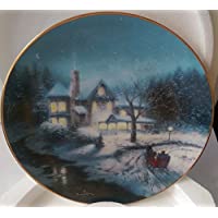 Cherished Yuletide Memories"MOONLIT SLEIGH RIDE" 1993 Collectors Plate